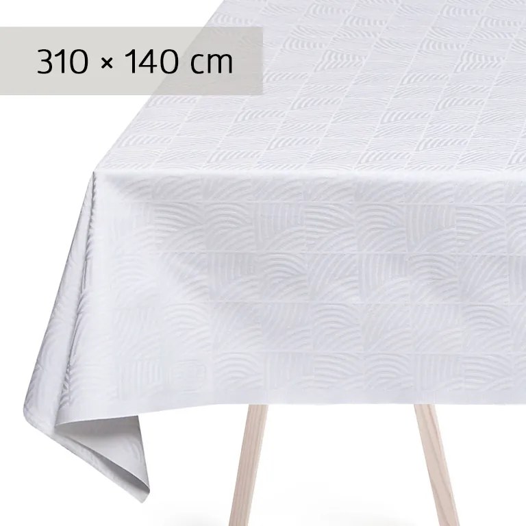 GEORG JENSEN DAMASK Obrus white 310 × 140 cm NANNA DITZEL