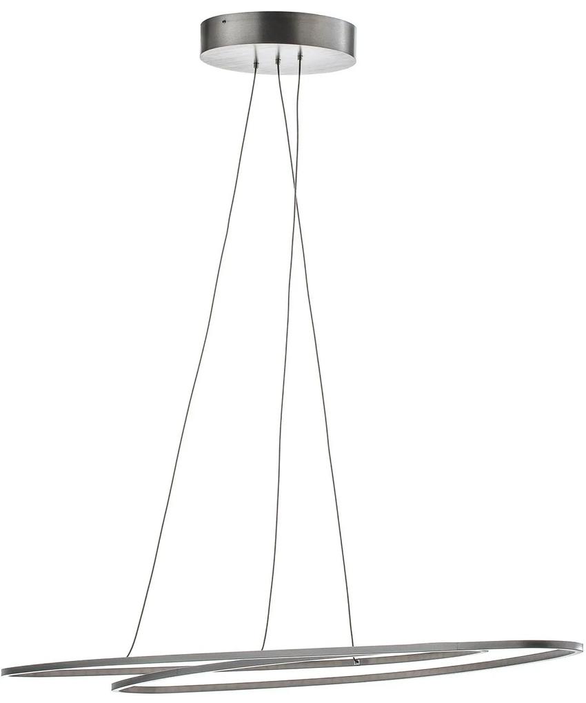 Bopp Flair – oválna závesná LED lampa, hliník