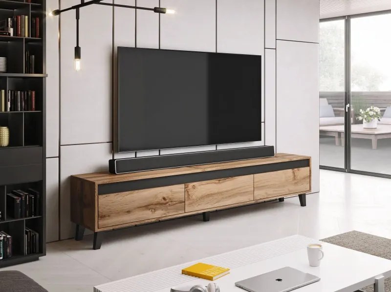 TV stolík Nord dub wotan/antracitový