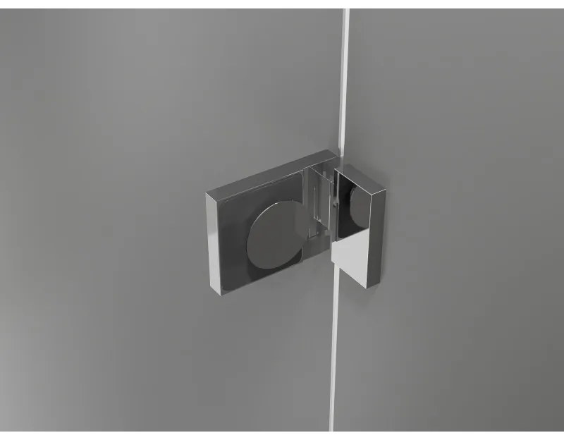 Mexen Lunar L Duo výklopný sprchový kút 95 x 70 cm, 8mm číre sklo, chrómový profil, 834L-095L-070P-01-00