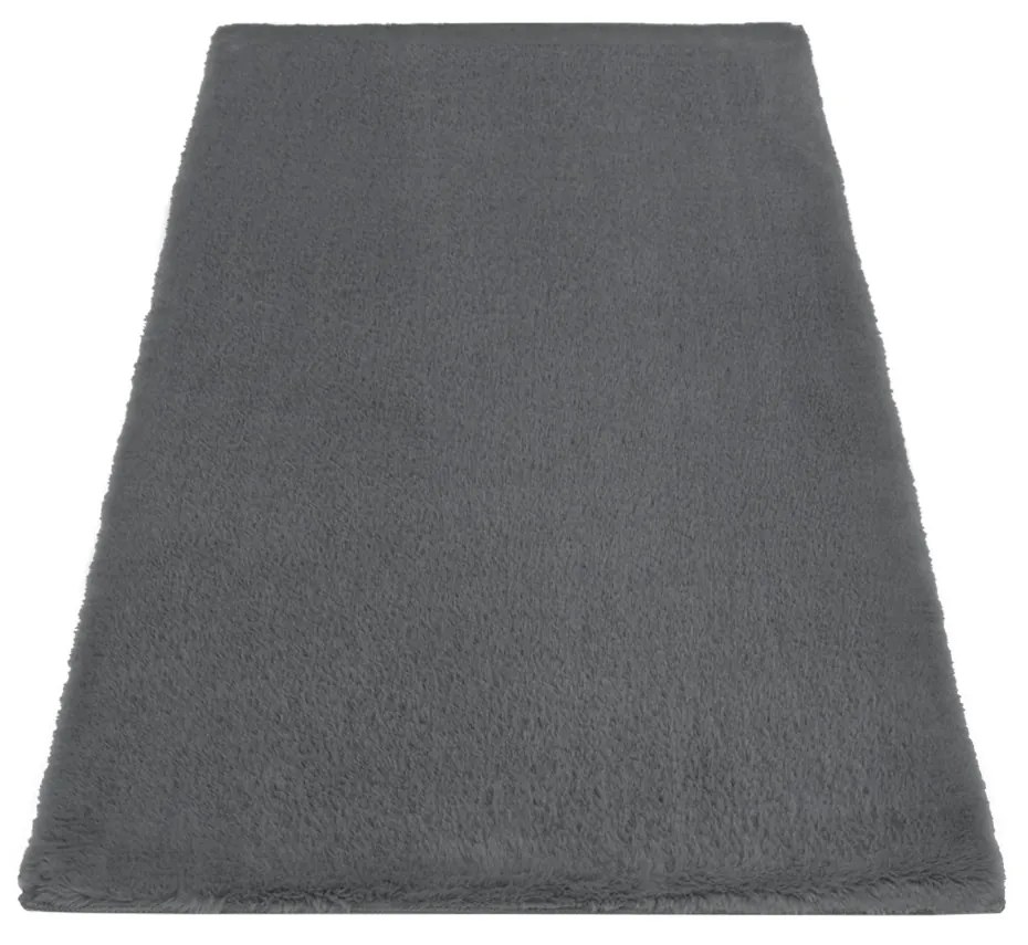 Dekorstudio Kožušinový koberec do kúpeľne TOPIA mats - tmavo sivý Rozmer koberca: 50x90cm