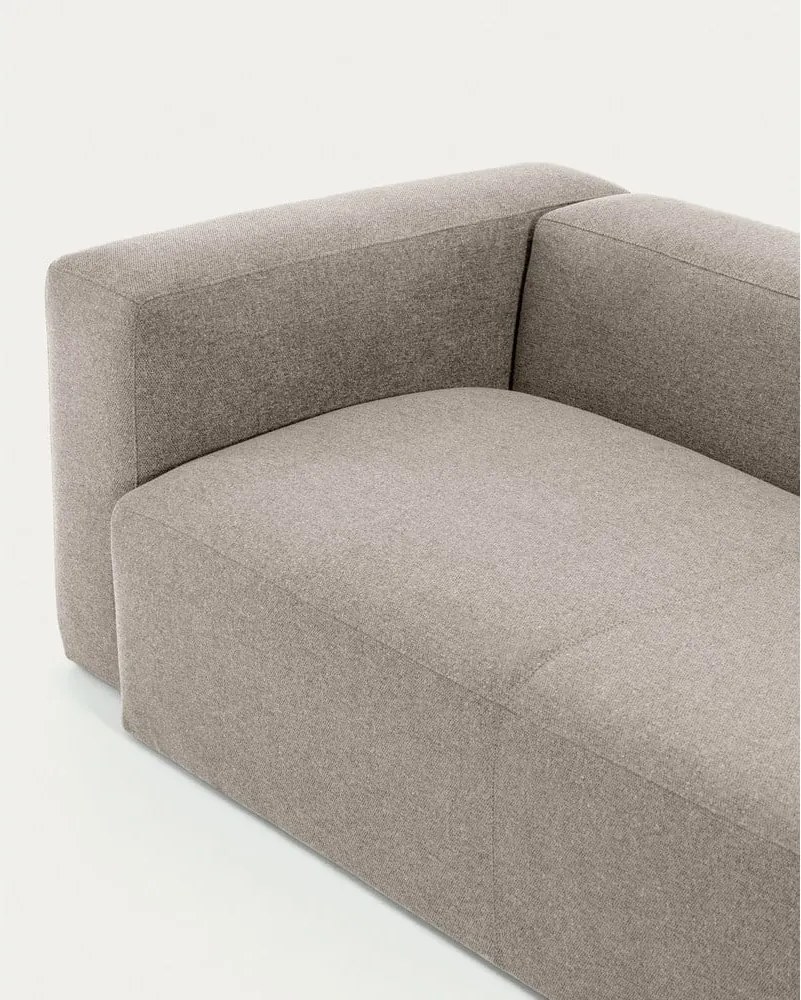 Béžová ženilková rohová pohovka Blok – Kave Home