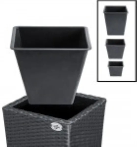 Ratanový kvetináč BEN02 set-3 kusy hnedá