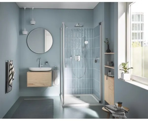 GROHE 40510001 - Držiak na uteráky ESSENTIALS CUBE 188 mm lesklý chróm