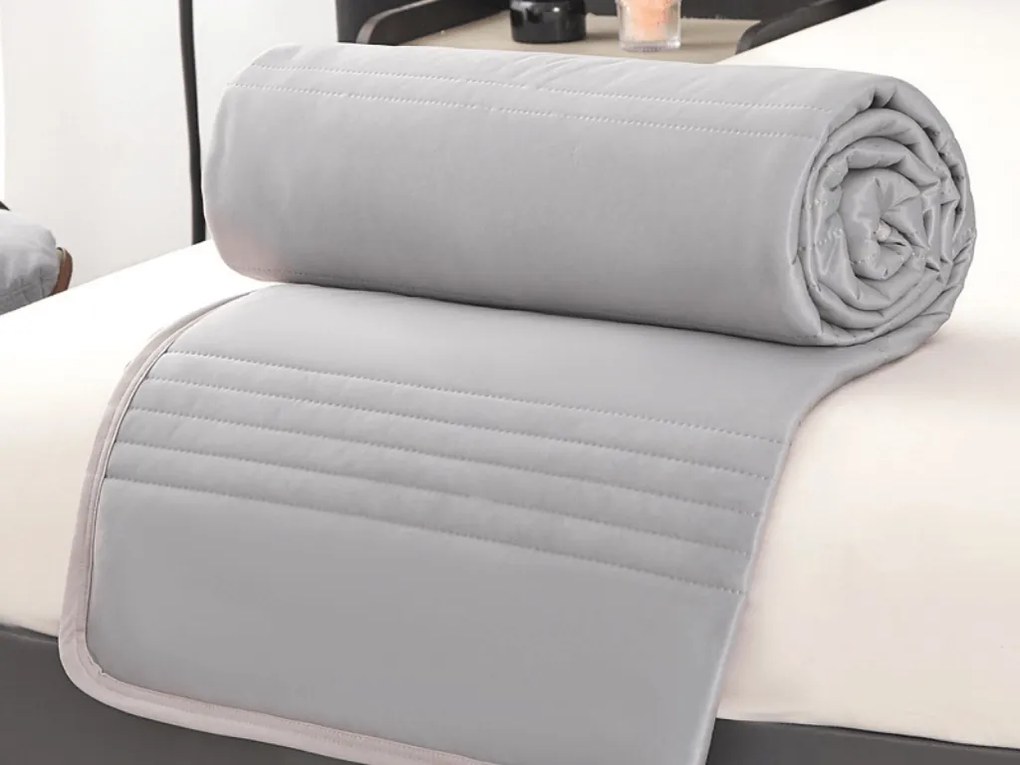 Chladiaca letná prikrývka CELIA, sivá Rozmer: 200 x 220 cm