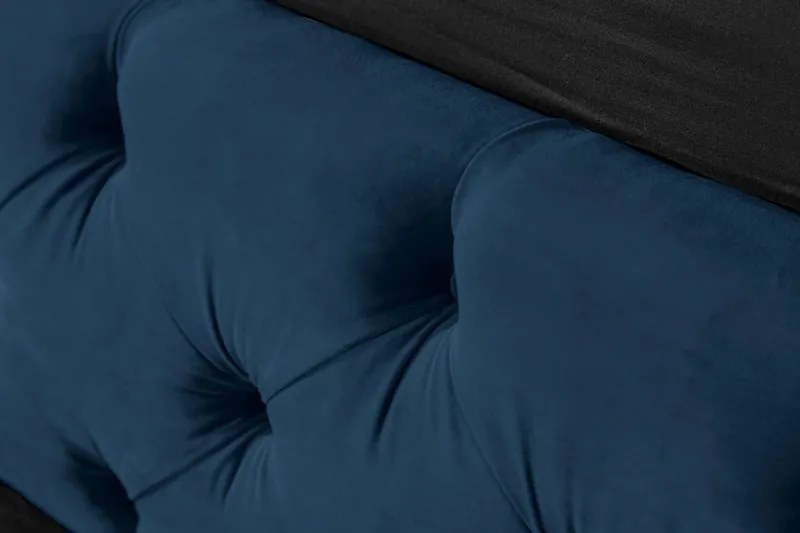 (2866) PARIS luxusná posteľ 180x200cm modrý zamat