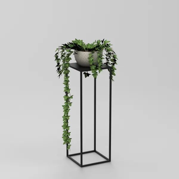 Stojan na kvety 70x24 cm čierna