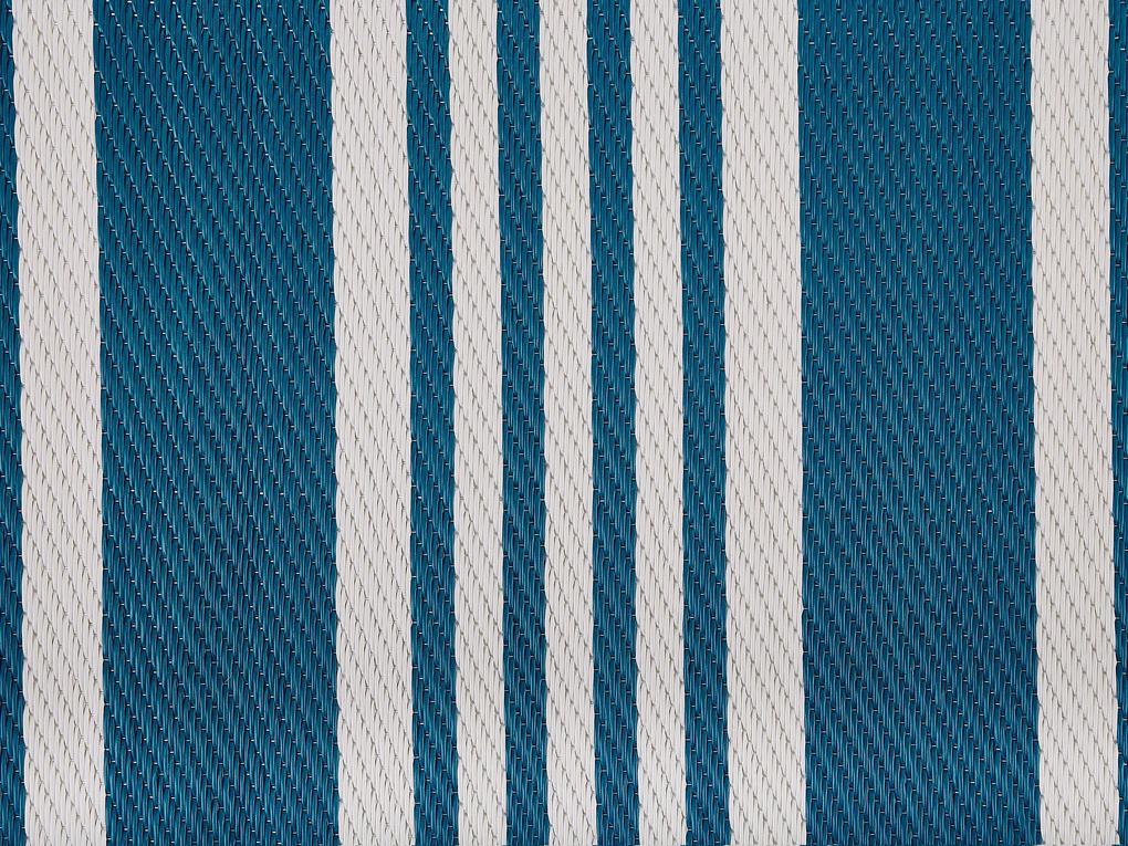 Vonkajší koberec 120 x 180 cm modrý ELURU Beliani