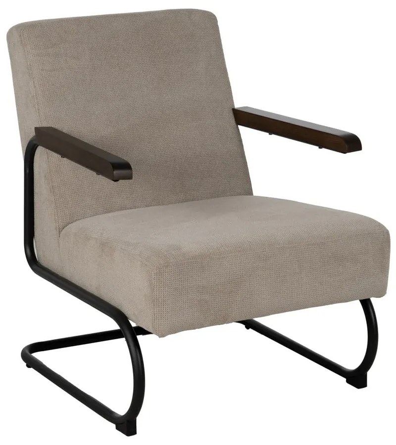 Taupe ženilkové kreslo Industra – Ixia
