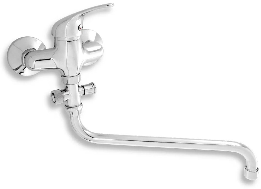 Novaservis Titania Iris, paneláková batéria bez sprchy 100 mm, chrómová, 92075/1,0