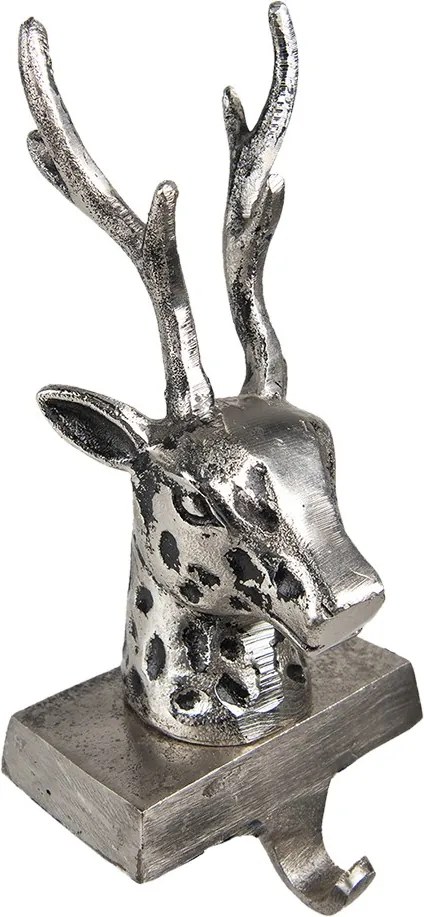 Strieborný antik kovový háčik na pančuchu - 12*7*28 cm
