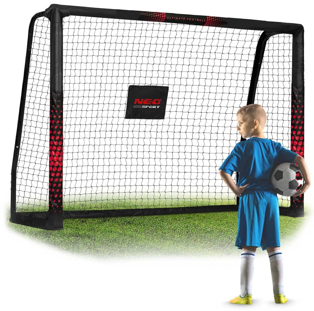 Neo-Sport Futbalová bránka 180 x 120 x 60 cm NS-463 čierno-červená