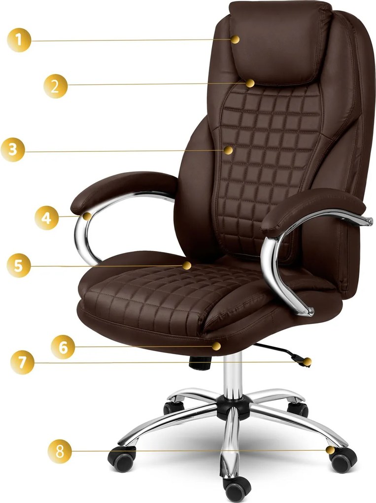 Kancelárska stolička Sofotel Batory 240802 - gaštanová