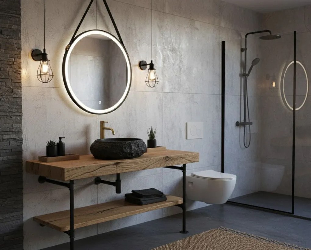 Rea Mika, umývadlo na dosku 480x380x155 mm, imitácia kameňa, REA-U4333