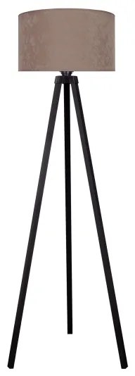 Brilagi - Stojacia lampa VELVET 1xE27/60W/230V wenge/béžová