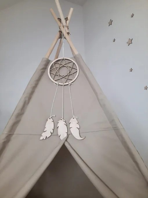 Detský stan Tipi Boho s lapačom snov
