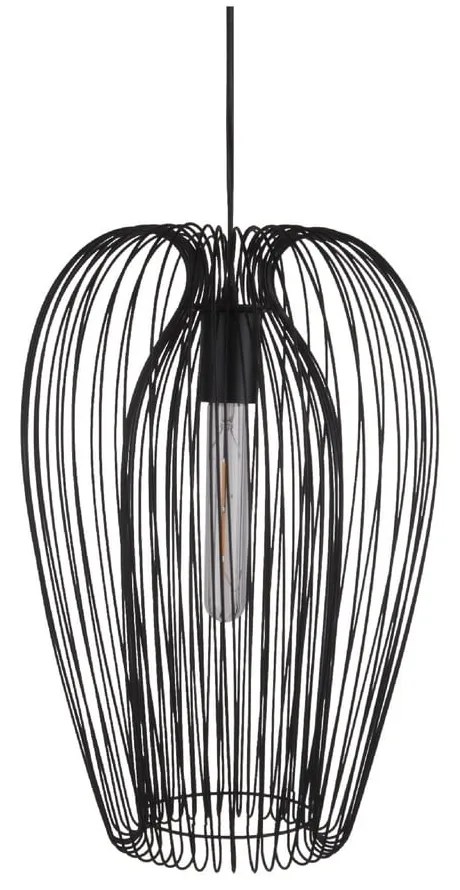 Čierne stropné svietidlo Leitmotiv Lucid Large