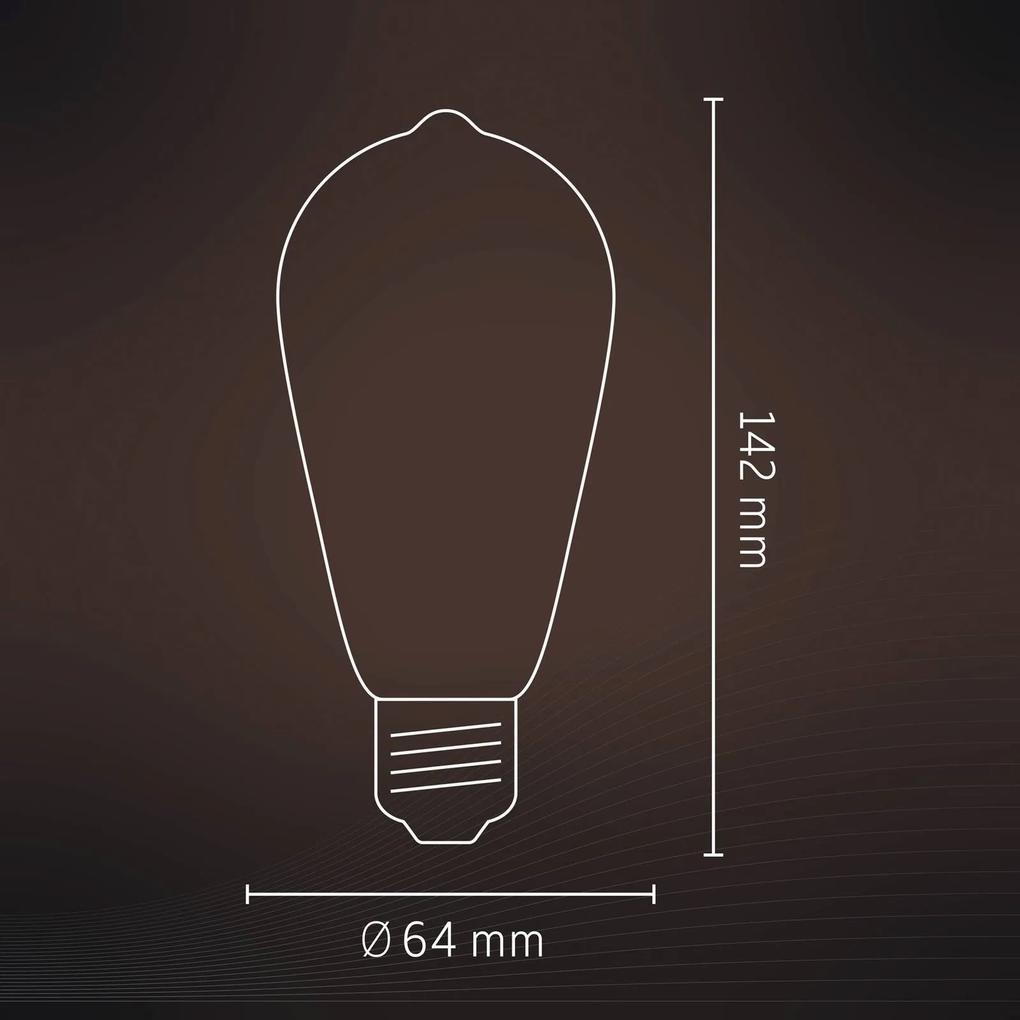 Calex Smart E27 ST64 7W LED filament 1 800–3 000K