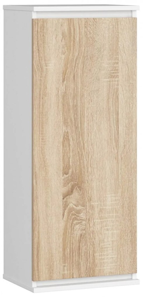 Vitrína CLP W 40 cm biela/dub sonoma