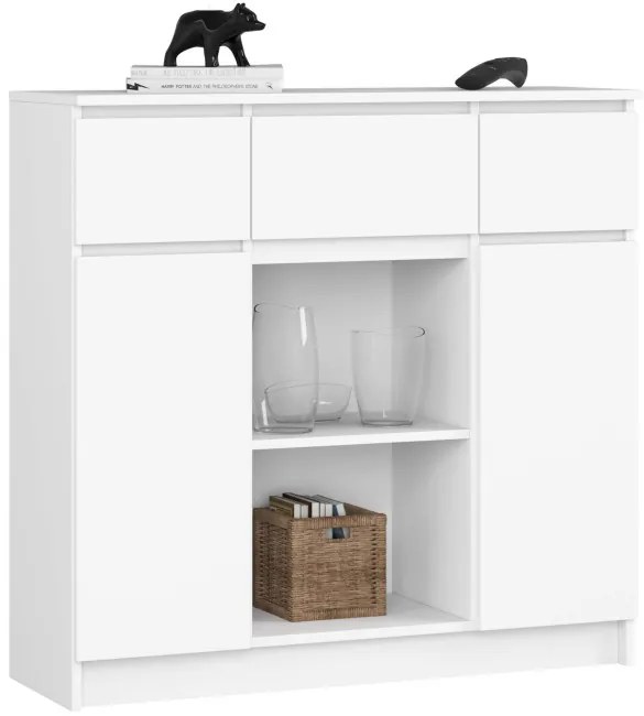 Komoda K100 2D 3SZ 2P biela