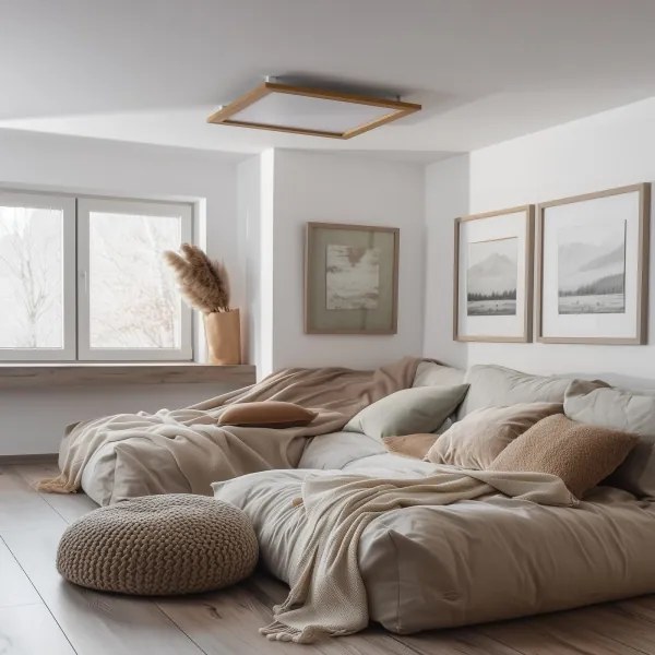 Eglo - LED prisadený panel SALOBRENA LED/31W/230V hnedý