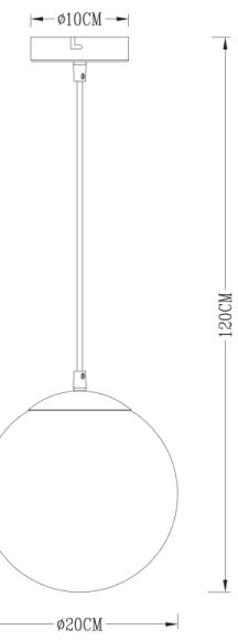 Globo 15861 - Luster na lanku VARUS 1xE27/40W/230V