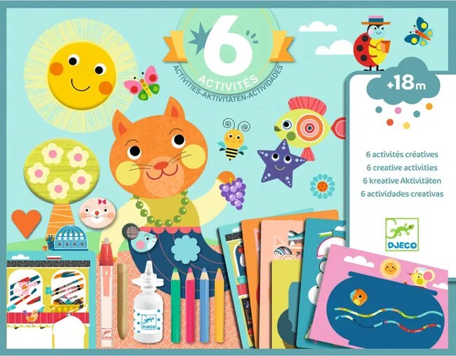 Djeco Veľká kreatívna sada: Mačička a jej priatelia