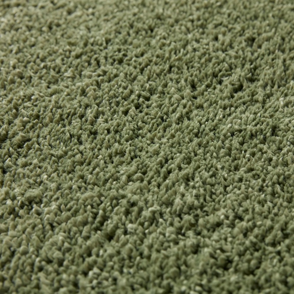 Flair Rugs, Kusový koberec Shaggy Teddy Olive, 160x230, zelená, obývacia izba