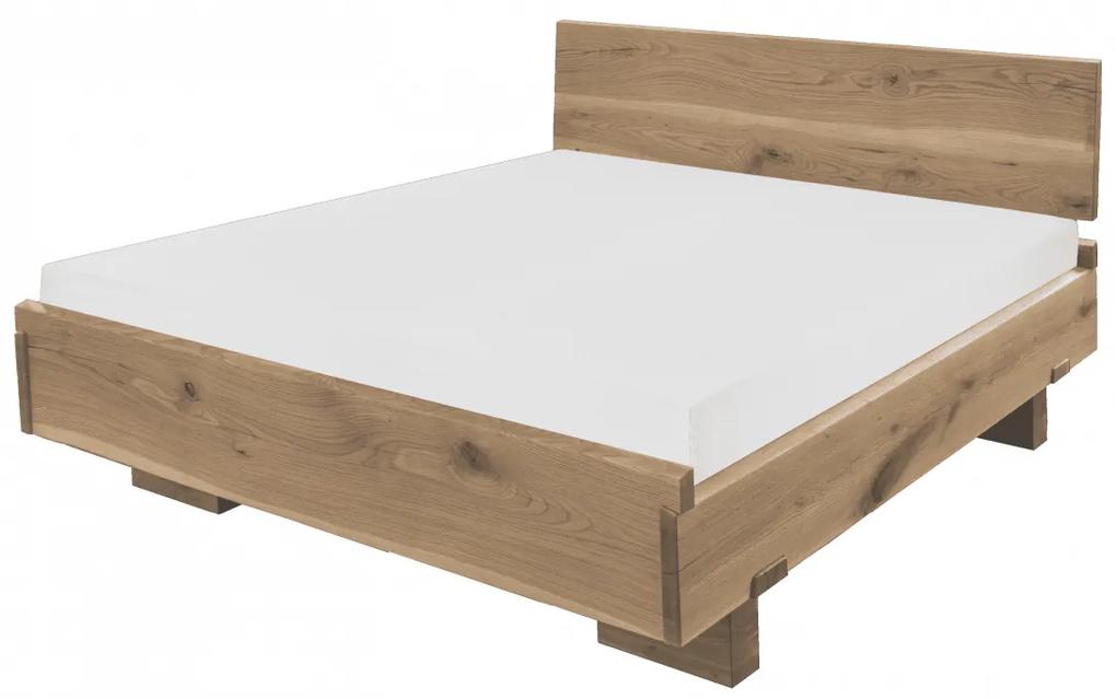 Dubová manželská posteľ Arianna Rozmer: 160x200cm