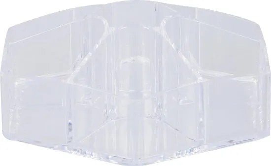 Organizér na kozmetiku DELUXA ø 23 cm, transparentný