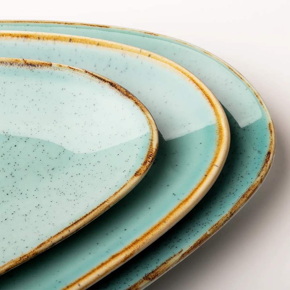 Tanier oválny Sand tyrkysový 40 cm – Gaya - 451960