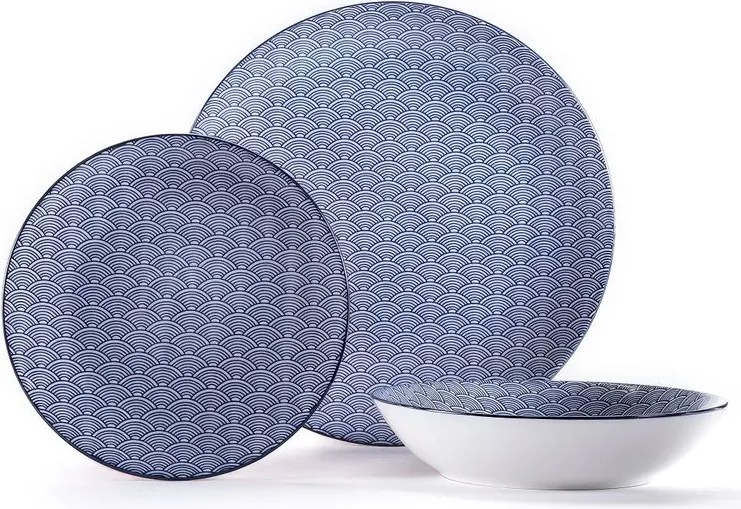 Porcelánová sada tanierov OSAKA 18 ks