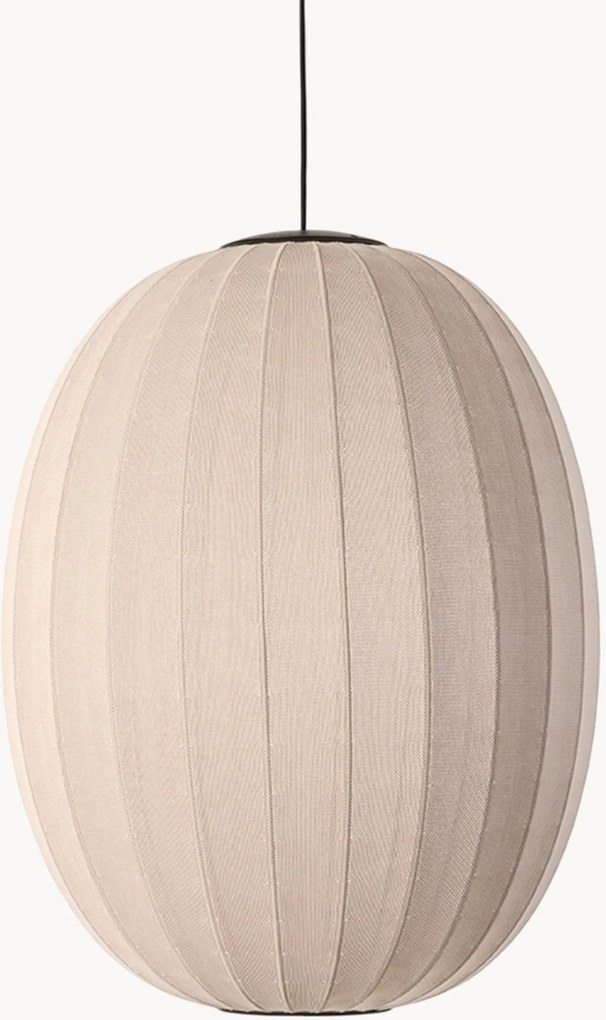 Ručne vyrobené veľké závesné LED svietidlo Knit-Wit