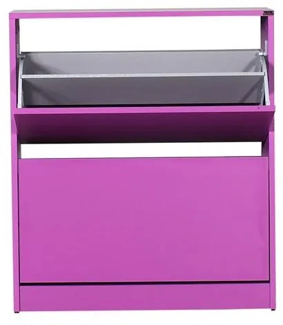 Botník (skrinka na topánky) Shecoletta 5 (fialová). Akcia -22%. Vlastná spoľahlivá doprava až k Vám domov. 1108491