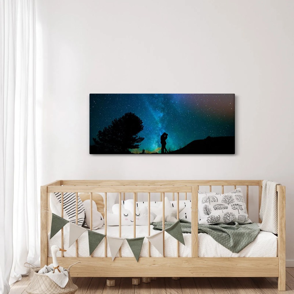 Obraz - Stretnutie pod hviezdami (120x50 cm)