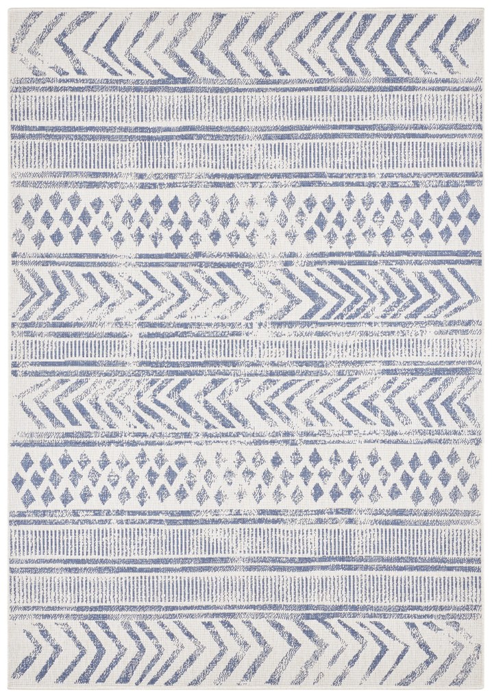 NORTHRUGS - Hanse Home koberce Kusový koberec Twin Supreme 103863 Blue / Cream – na von aj na doma - 120x170 cm