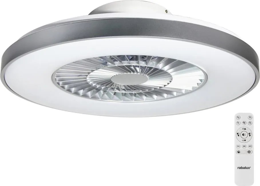 Rabalux - LED Stmievateľné stropné svietidlo s ventilátorom LED/40W/230V + DO