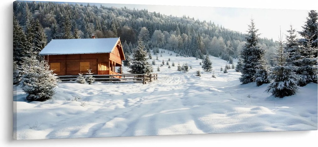 Obraz - Horská chata (120x50 cm)