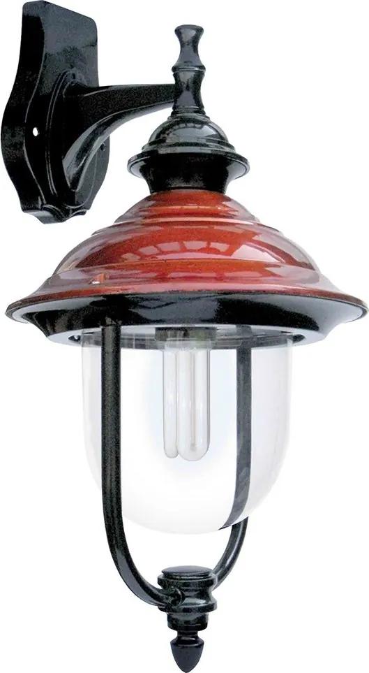 TOP-LIGHT Vonkajšia nástenná lampa NEAPOL D, medená