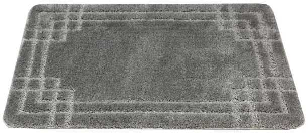 Kúpeľňový koberček Sego sivý, mozaika