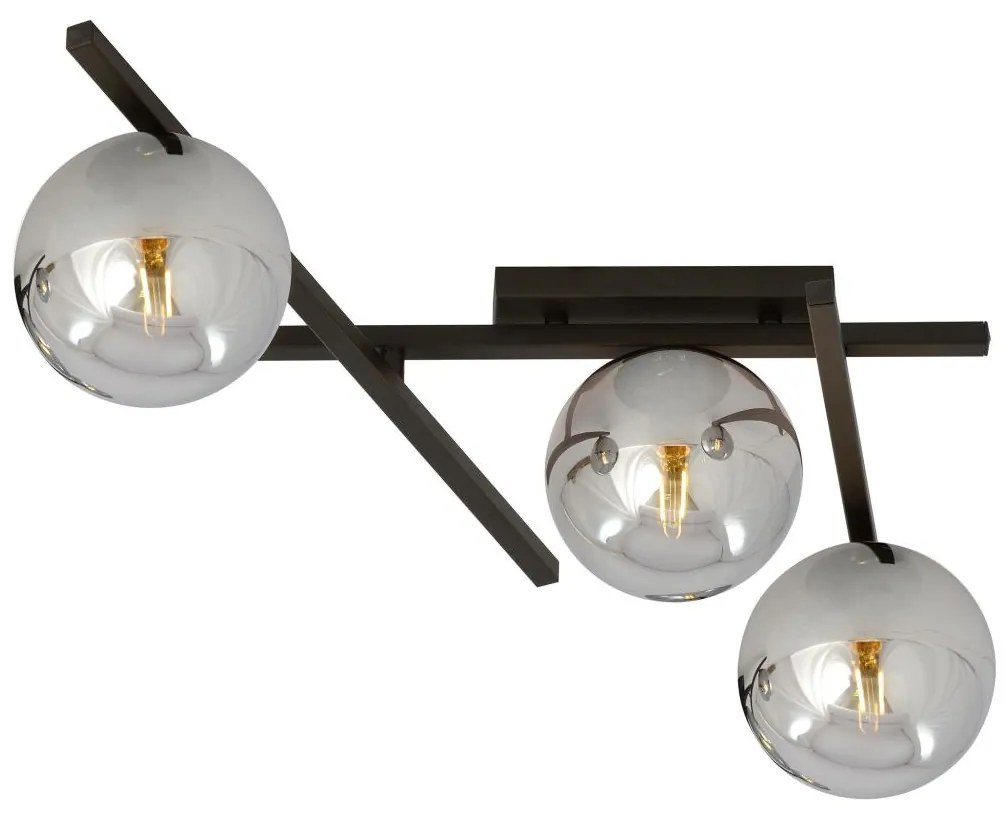 Stropné svietidlo SMART 3xE14/10W/230V čierna/šedá