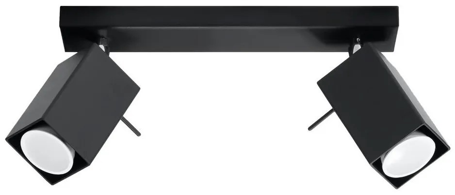 Bodové svietidlo MERIDA 2 2xGU10/40W/230V čierna