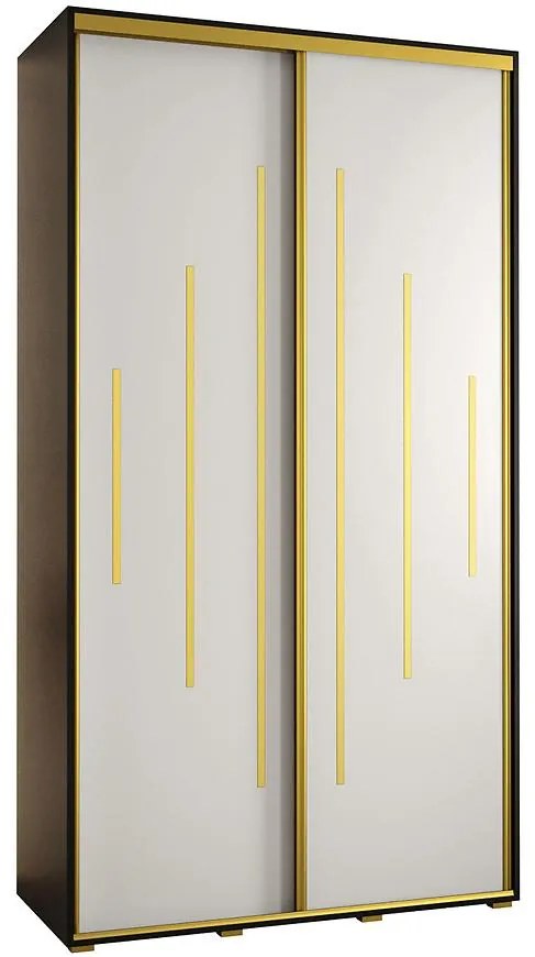 Skriňa 45 Canaris 12 140 čierna/biela/gold