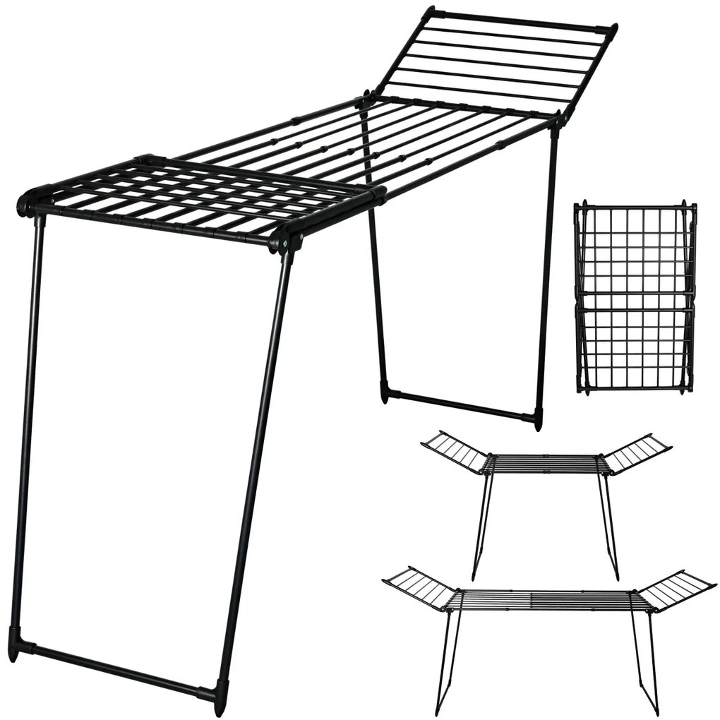 Teleskopický sušiak na bielizeň Adaja čierny