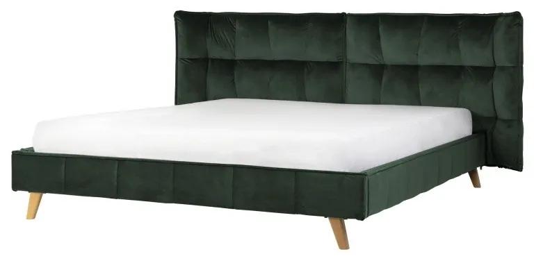 Čalúnená posteľ Cindy 160x200 dvojlôžko - zelená