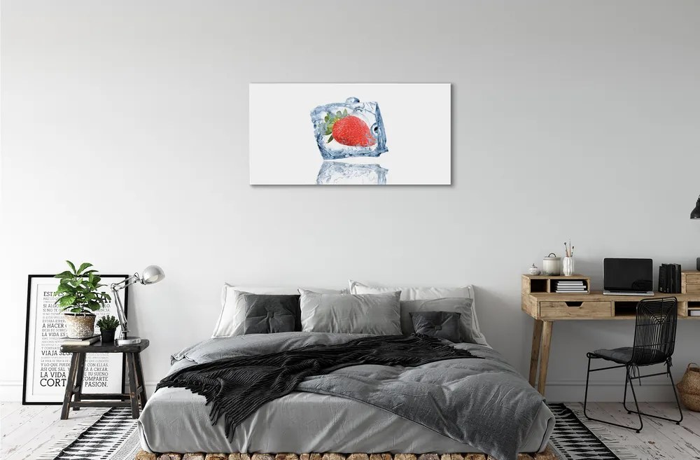 Obraz canvas jahodová kocka 125x50 cm