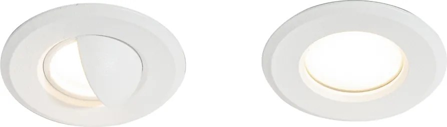 Sada 5 moderných zapustených bodových svetiel biela vrátane LED IP67 - Linsey