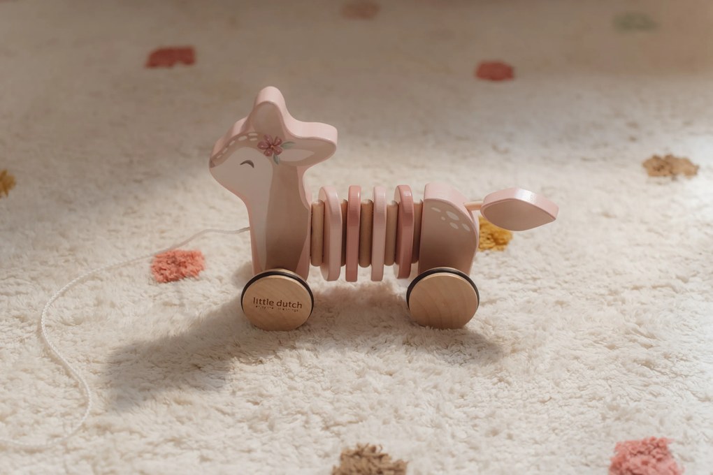 Ťahacia srnka drevená Fairy Garden