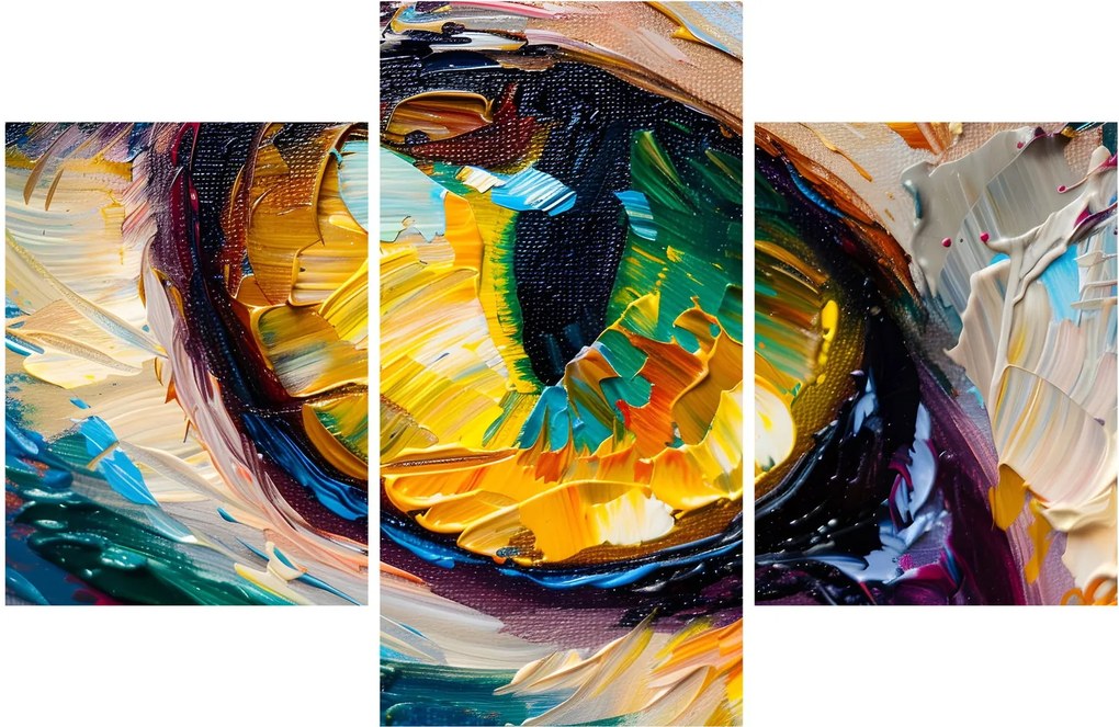Obraz - Maľba mačacieho oka (90x60 cm)