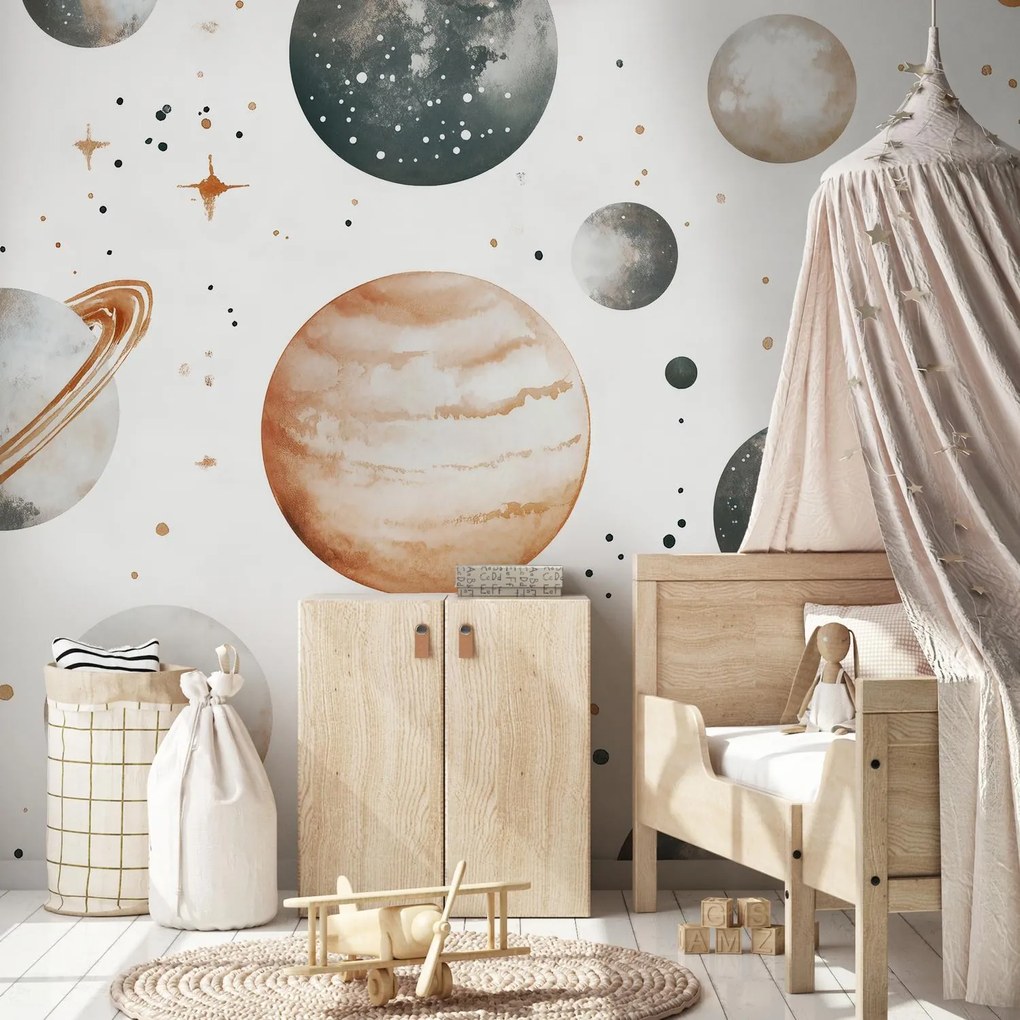 Fototapeta - Zemitý planetky (147x102 cm)